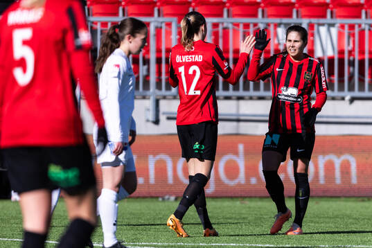 Brommapojkarnas Tuva Ölvestad jublar