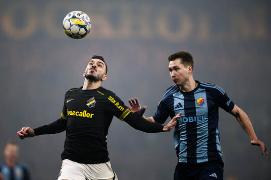 AIKs Ioannis Pittas och Djurgårdens Miro Tenho
