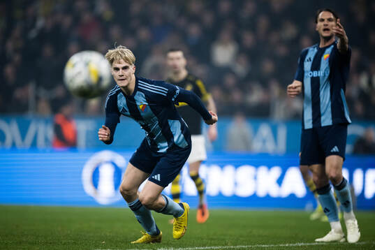 Djurgårdens Lucas Bergvall och Albin Ekdal