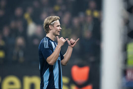 Djurgårdens Tobias Gulliksen jublar