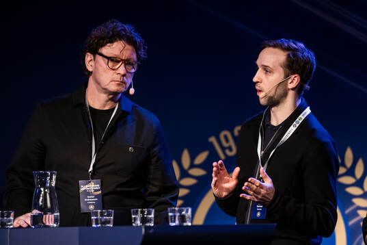 Stefan Andersson, Elfsborg, och Noa Bachner, Expressen