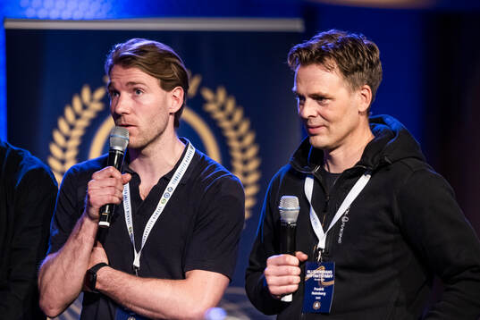 August Wängberg, GAIS, och Fredrik Holmberg, GAIS