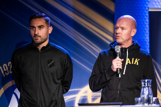 Sotirios Papagiannopoulos, AIK, och Henning Berg, AIK