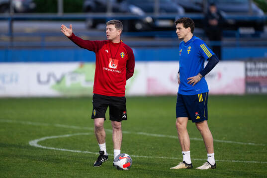 head coach Jon Dahl Tomasson and Victor Nilsson Lindelöf