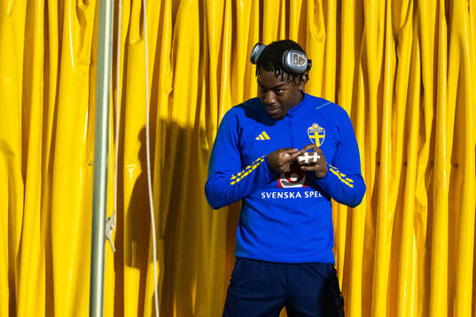 Anthony Elanga of the Swedish men's national football team