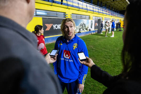 Emil Forsberg of the Swedish men's national football team
