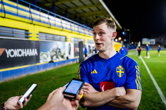Emil Krafth of the Swedish men's national football team