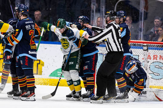 Björklövens Malte Sjögren i bråk med Djurgårdens Kevin