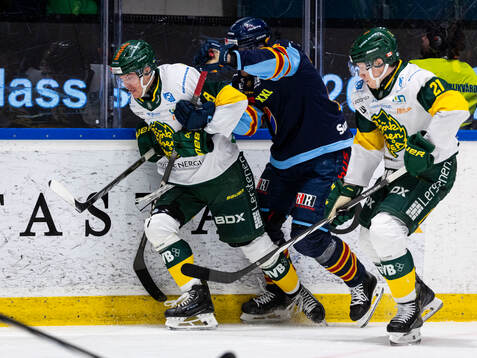 Björklövens Carl-Johan Lerby och Myles Powell mot