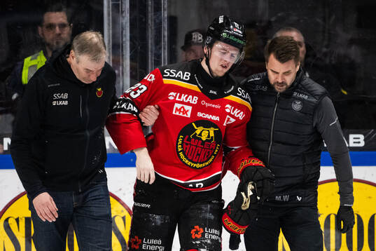 Luleås Jesper Sellgren har ont