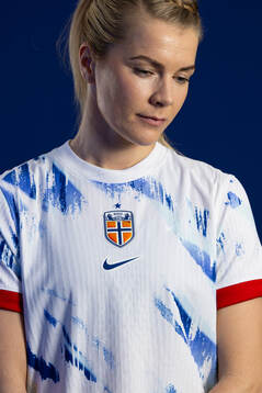 Ada Hegerberg of the Norwegian national football team poses
