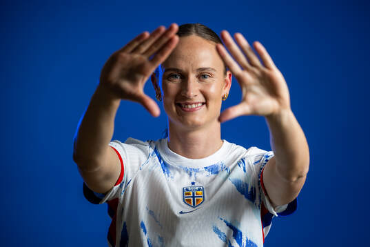 Caroline Graham Hansen of the Norwegian national football