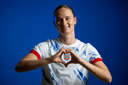 Caroline Graham Hansen of the Norwegian national football