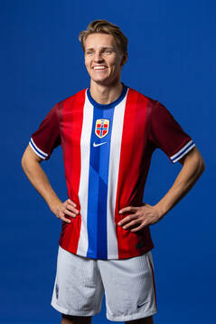 Martin Ødegaard of the Norwegian national football team
