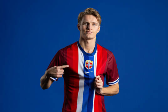 Martin Ødegaard of the Norwegian national football team