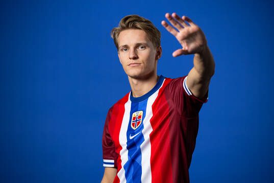 Martin Ødegaard of the Norwegian national football team