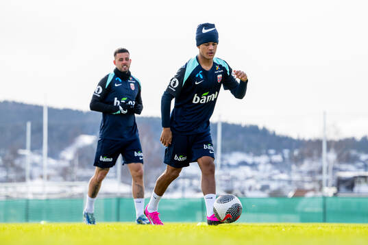 Aron Dønnum and Oscar Bobb of the Norwegian national