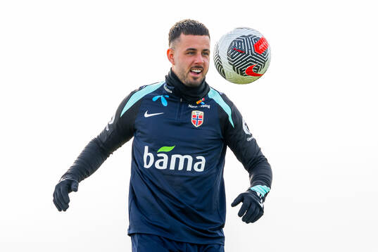 Aron Dønnum of the Norwegian national football team