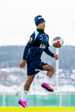 Oscar Bobb of the Norwegian national football team