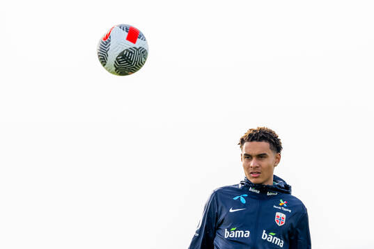 Antonio Nusa of the Norwegian national football team