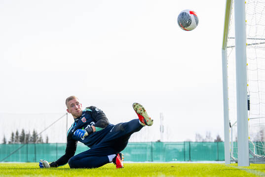 Goalkeeper Egil Selvik of the Norwegian national football