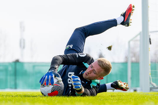 Goalkeeper Egil Selvik of the Norwegian national football
