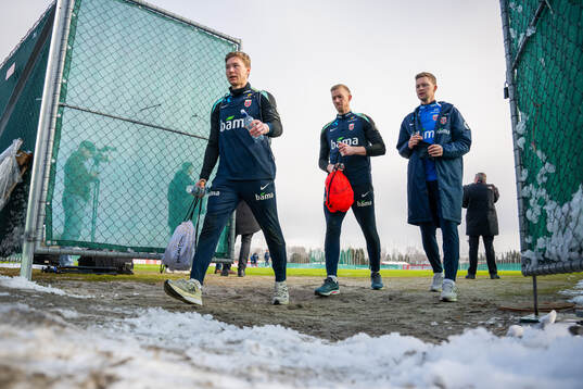 Goalkeeper Mathias Dyngeland, goalkeeper Egil Selvik and