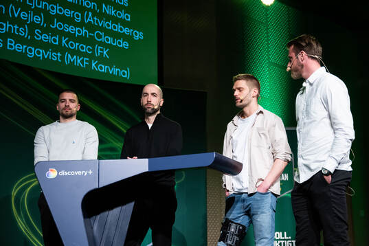 Vladimir Rodic och Martin Foyston, Östers IF, med Johan