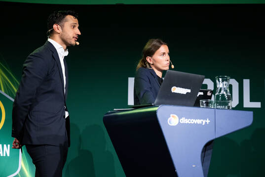 Ramin Nouri, programledare Discovery, och Adelisa Grabus,