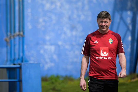 Head coach Jon Dahl Tomasson of the Swedish men's national