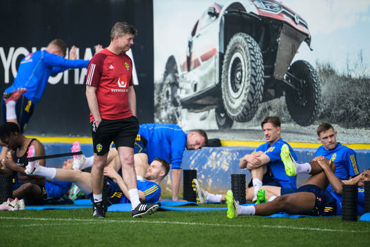 Head coach Jon Dahl Tomasson of the Swedish men's national