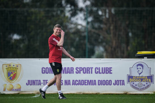 Head coach Jon Dahl Tomasson of the Swedish men's national