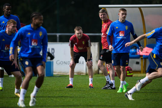Assistant coach Sebastian Larsson and head coach Jon Dahl