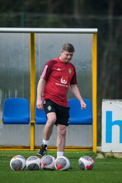 Head coach Jon Dahl Tomasson of the Swedish men's national