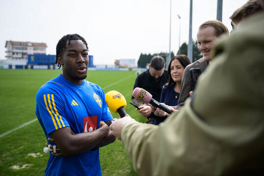 Anthony Elanga of the Swedish men's national football team