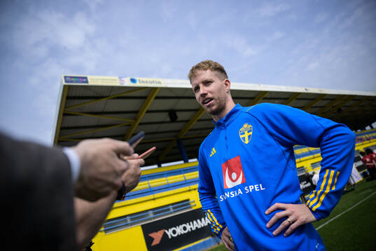 Samuel Gustafson of the Swedish men's national football team