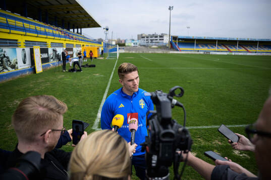 Viktor Gyökeres of the Swedish men's national football team