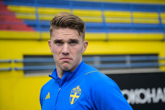 Viktor Gyökeres of the Swedish men's national football team