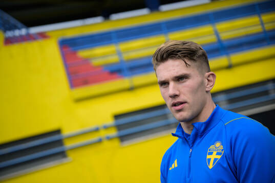 Viktor Gyökeres of the Swedish men's national football team