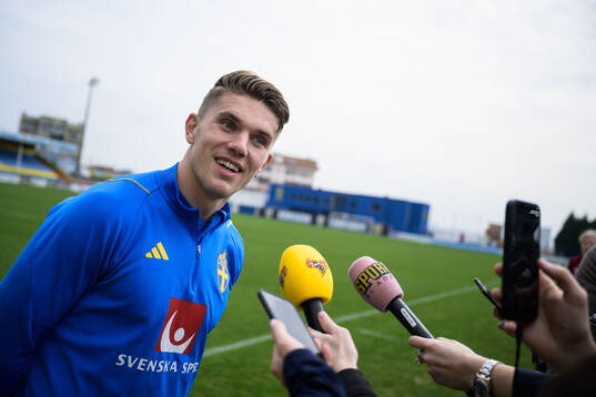 Viktor Gyökeres of the Swedish men's national football team