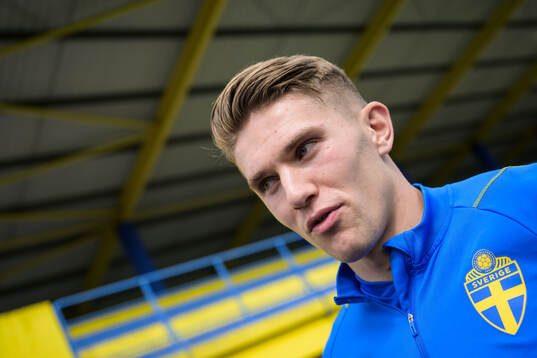 Viktor Gyökeres of the Swedish men's national football team