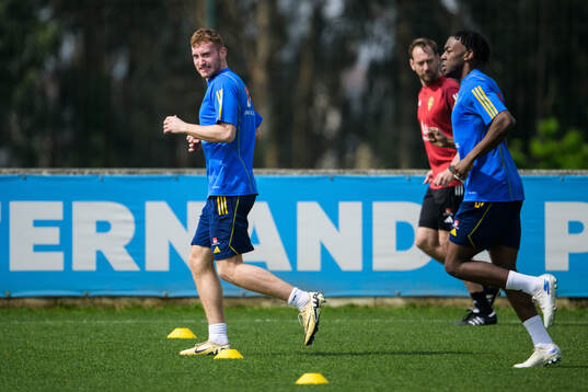 Dejan Kulusevski and Anthony Elanga of the Swedish men's