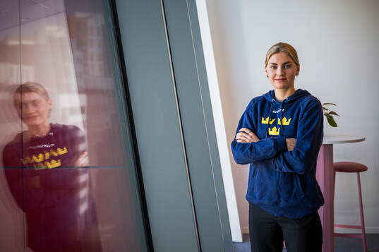 Goaltender Ida Boman of Sweden’s women national Ice