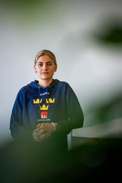 Goaltender Ida Boman of Sweden’s women national Ice