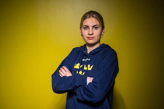 Goaltender Ida Boman of Sweden’s women national Ice