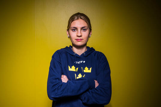 Goaltender Ida Boman of Sweden’s women national Ice