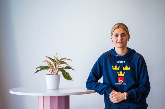 Goaltender Ida Boman of Sweden’s women national Ice