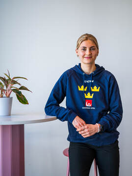 Goaltender Ida Boman of Sweden’s women national Ice