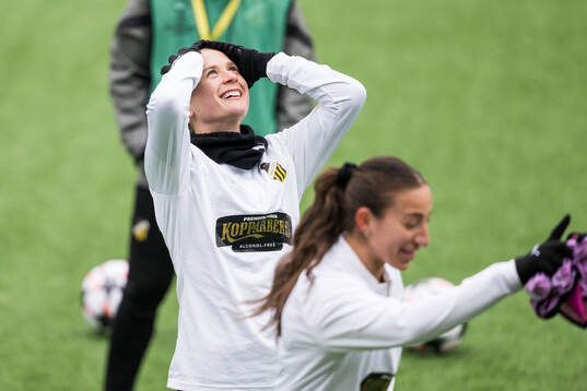 Filippa Curmark and Rusul Rosa Kafaji of Häcken