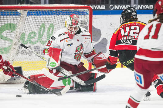 Modos Andrea Brändli och Luleås Viivi Vainikka